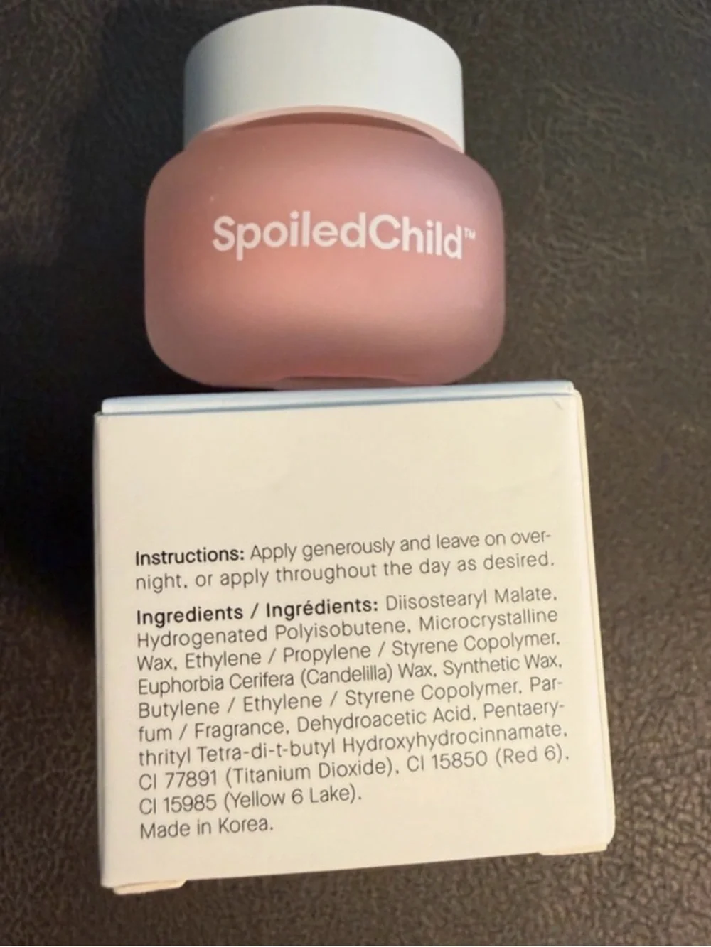 Spoiled Child Overnight Lip Mask - Hydrating  Hydro Lip Balm